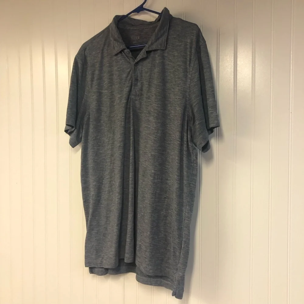 J. Crew Men's Short Sleeve Blue Polo Shirt XL